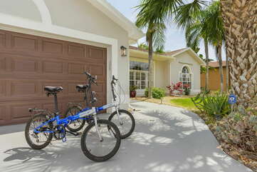 Vacation home with bikes