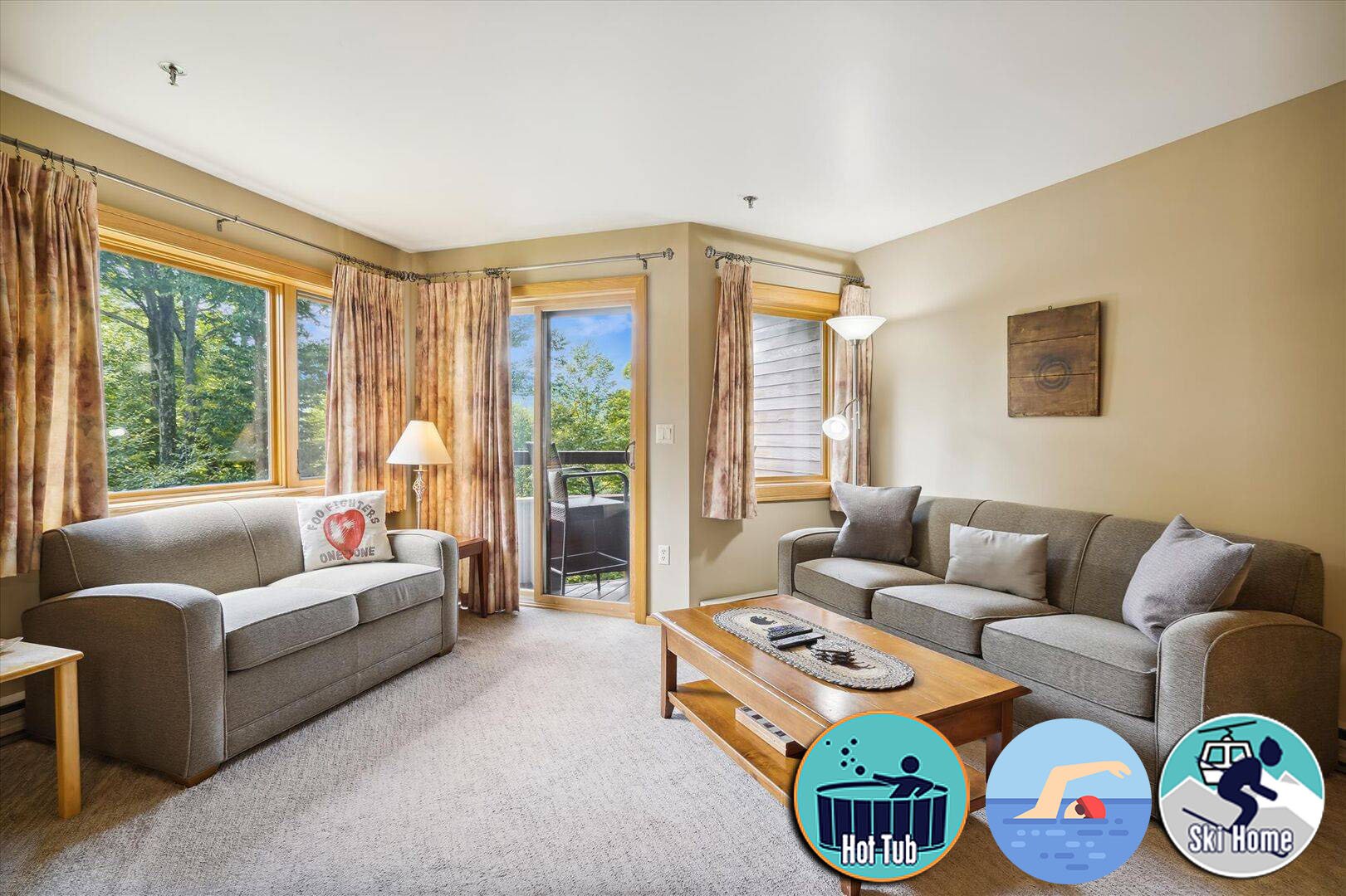 Two bedroom Condo with great views, location and sports center Highridge B4