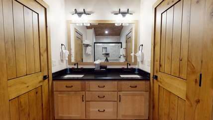 Jack and Jill bathroom vanity.