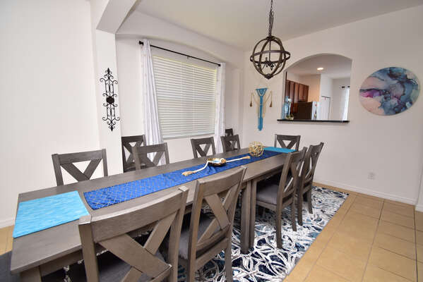 Formal dining table