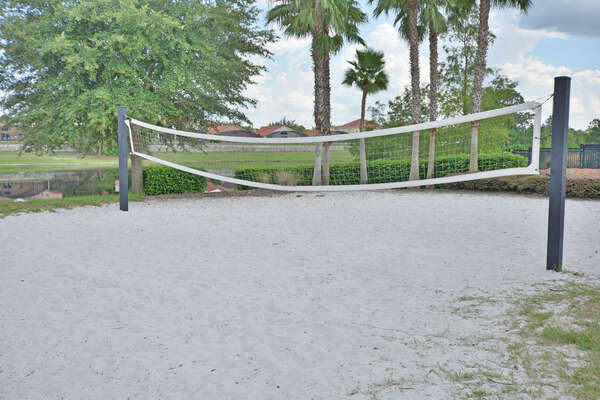 Beach volleyball court