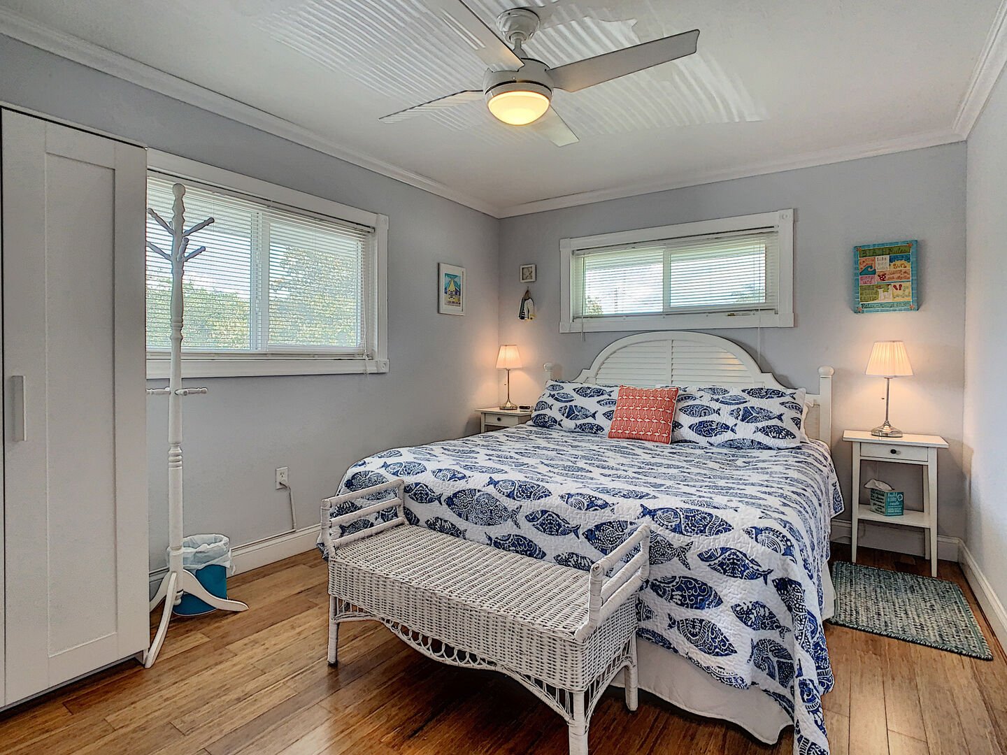 Master bedroom in our vacation rental in New Smyrna Beach FL
