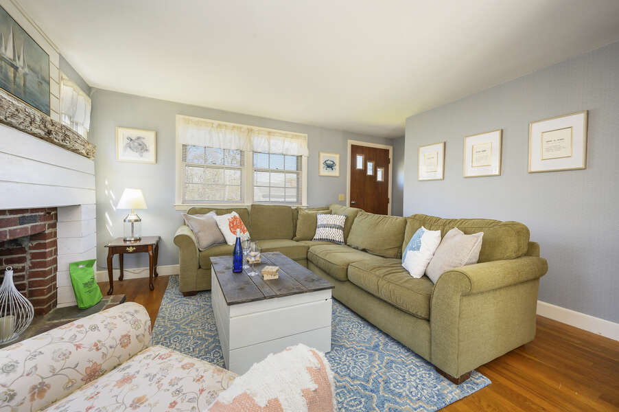 Living room with comfy sectional - - 7 Cutter Lane West Yarmouth Cape Cod - New England Vacation Rentals