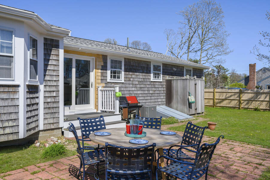 Patio and grill - great for BBQs with the family - 7 Cutter Lane West Yarmouth Cape Cod - New England Vacation Rentals