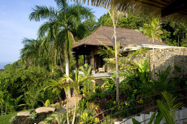 Greens and jungle surrounding this amazing villa
