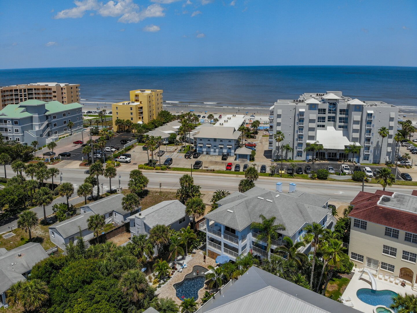 Located across the street from the beach!  Walk to Flagler Avenue for shopping and dining!