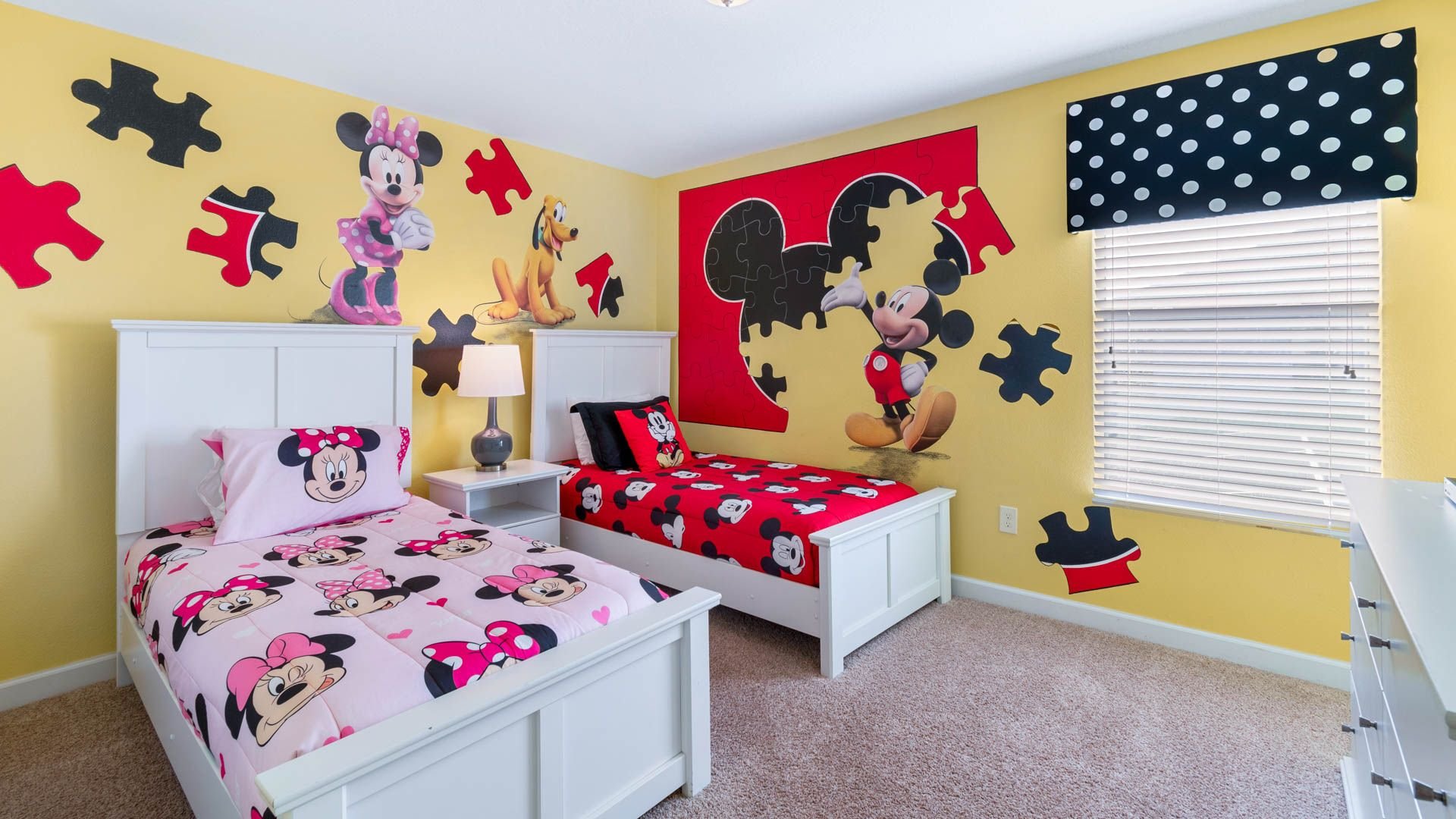 Twin/Twin Bedroom 3-Upstairs
Minnie/Mickey Theme