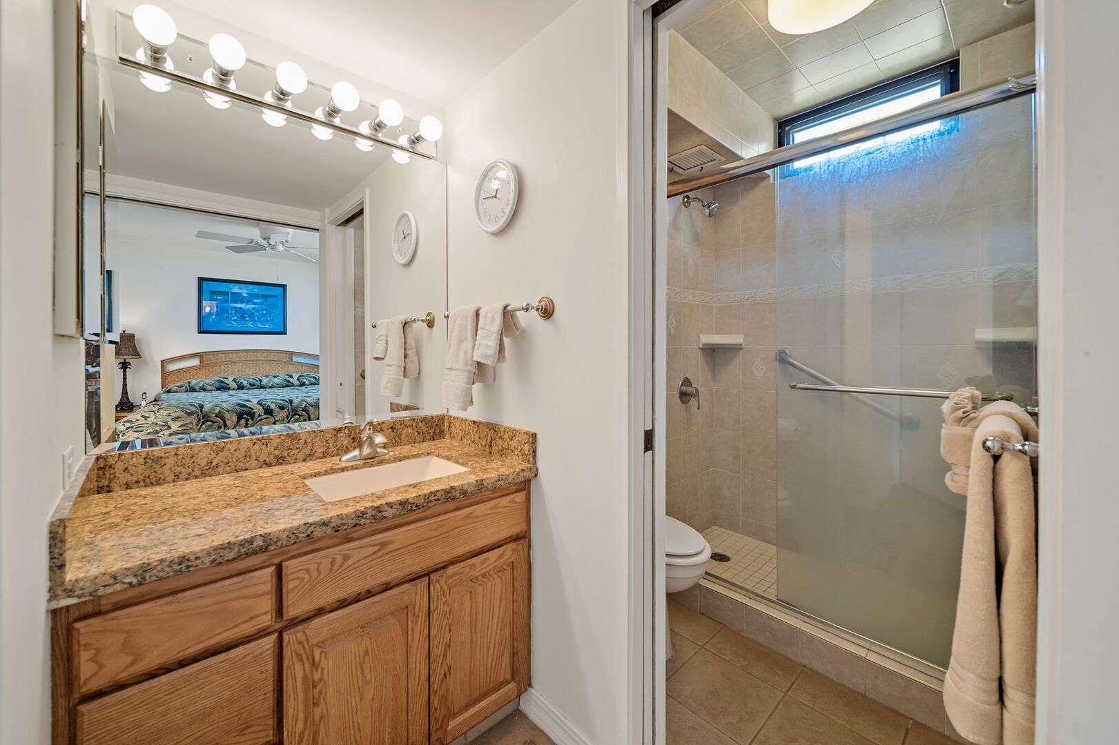 A toiletries starter kit is provided.