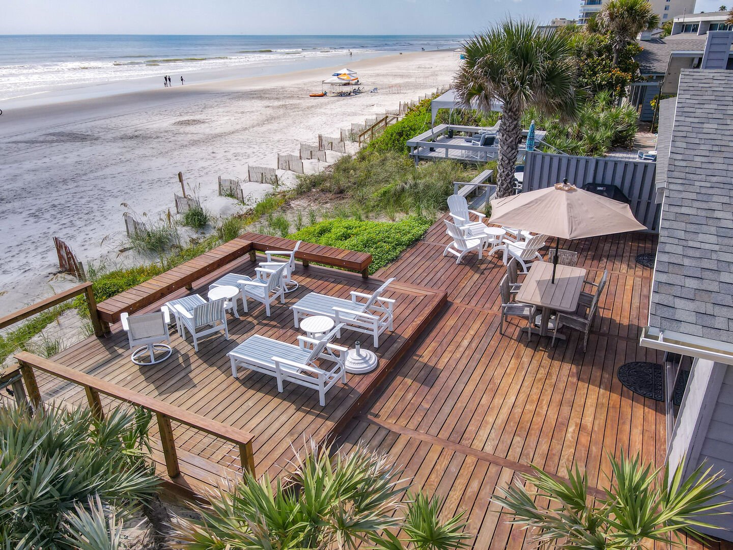 Aerial view of this New Smyrna Beach vacation home