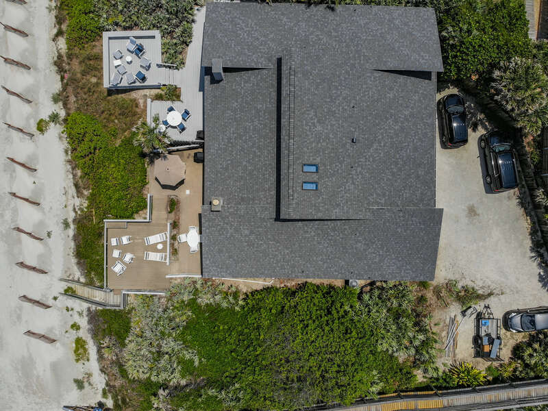 Aerial view of the rental