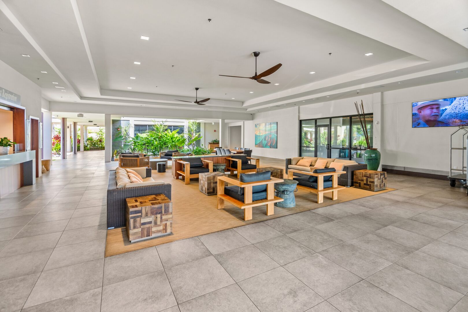 Resort lobby.