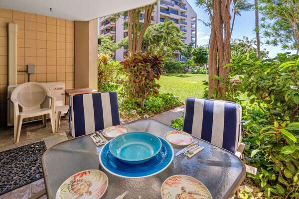 Enjoy the ocean view and breeze.