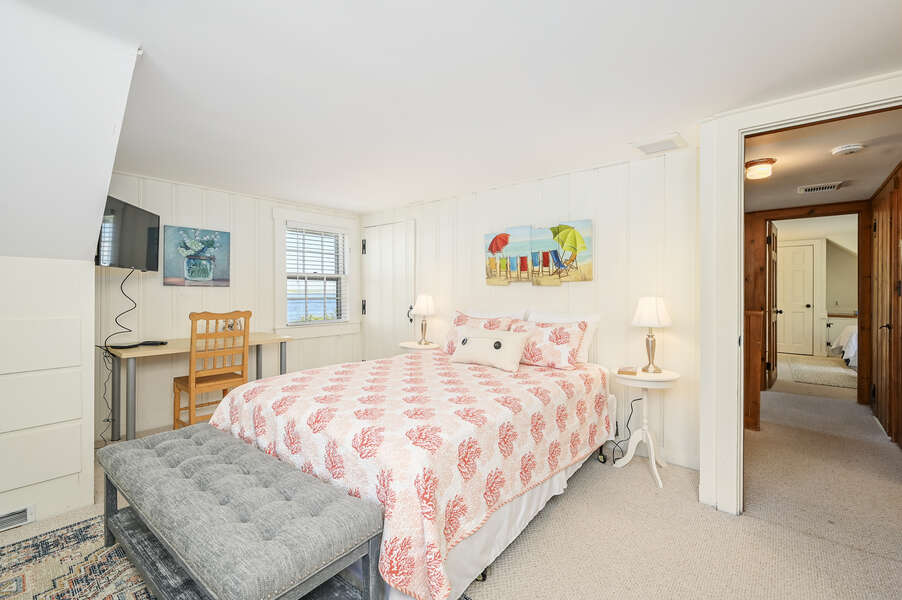 Upstairs Bedroom #2 with Queen Bed - 229 Scatteree Road Chatham Cape Cod - New England Vacation Rentals