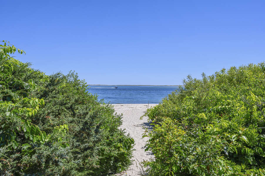 Path to beach - 229 Scatteree Road Chatham Cape Cod - New England Vacation Rentals