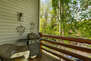 Main Level Private Balcony with propane bbq and comfortable seating