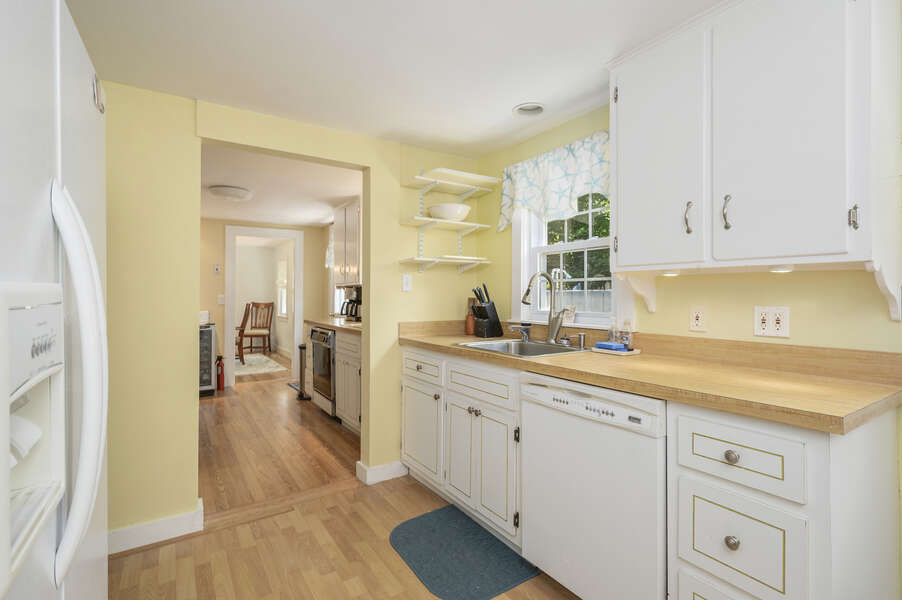 Galley style Kitchen at-21 Pine Street- Harwichport- Cape Cod- New England Vacation Rentals