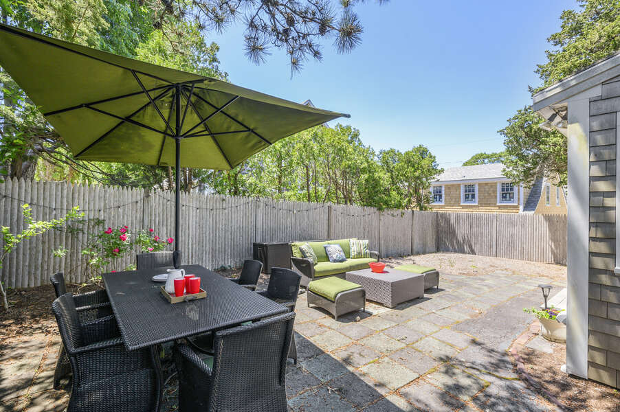 Relax on the patio at-21 Pine Street- Harwichport- Cape Cod- New England Vacation Rentals