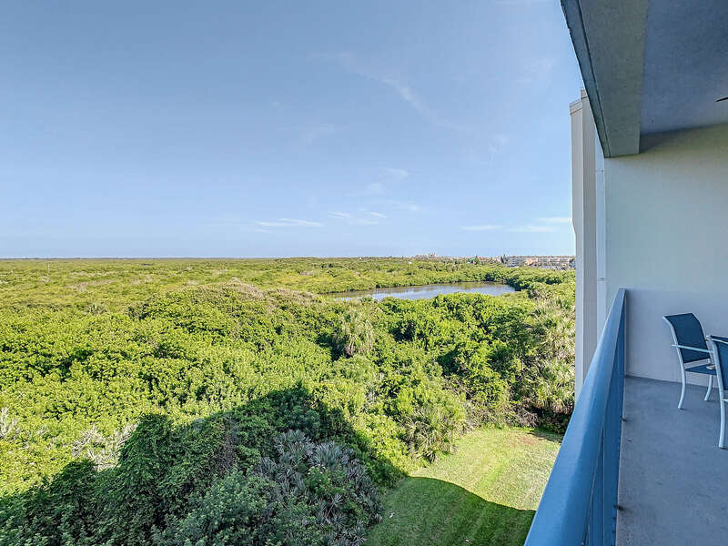 View from this condo rental in New Smyrna Beach