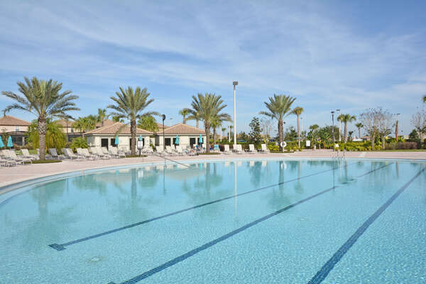 On-site amenities: Lane swim section of pool