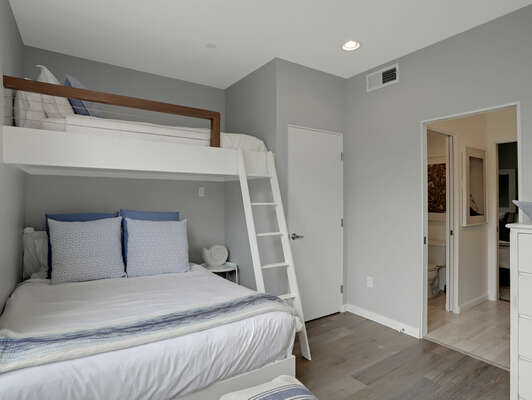 Guest Bedroom w/ Twin Over Queen Bunk - 2nd Floor (Entry Level)
