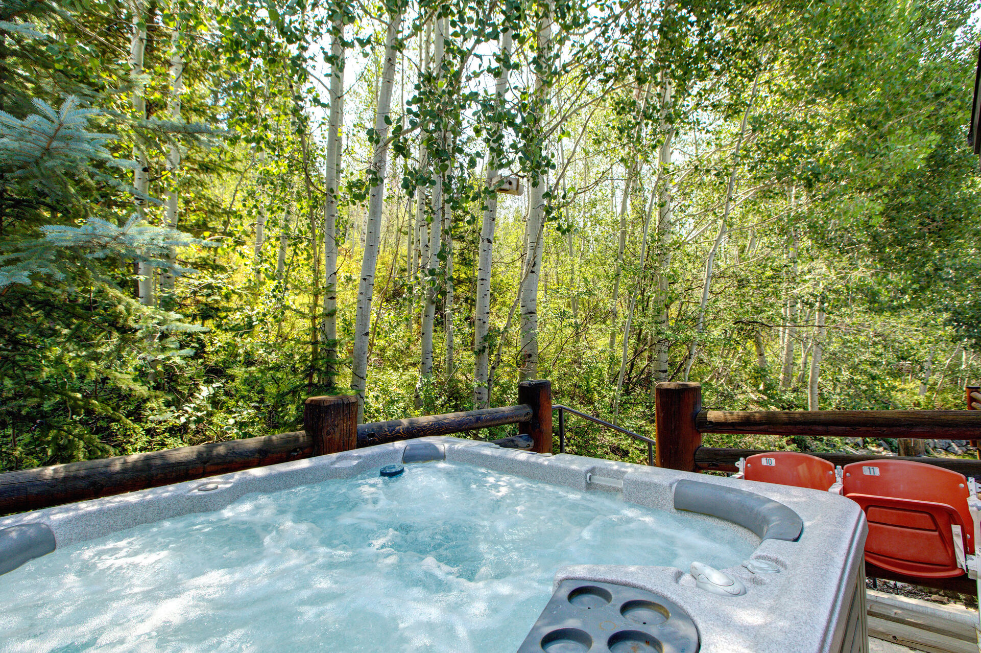 Private Hot Tub Patio off Master Bedroom Suite