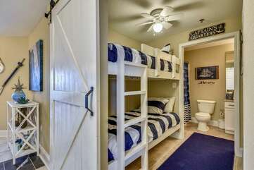 Bunk Room with Twin/Twin beds with Full Bathroom
