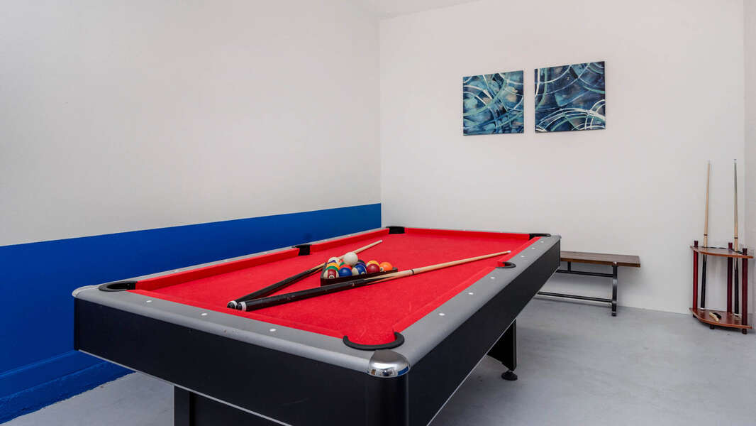Game Room
Pool Table Converts to Ping Pong Table
2 Video Arcades