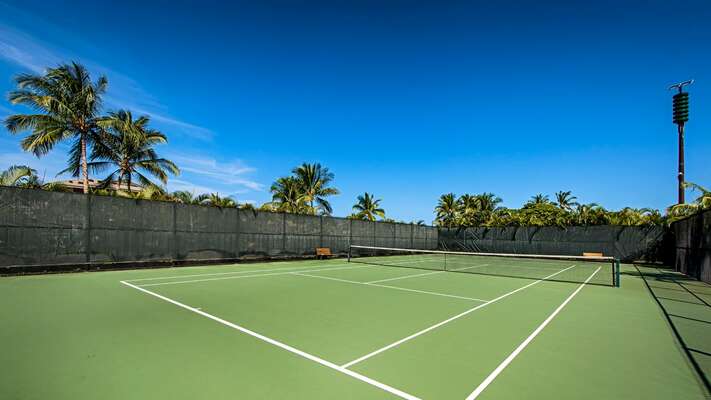 Tennis court at the complex