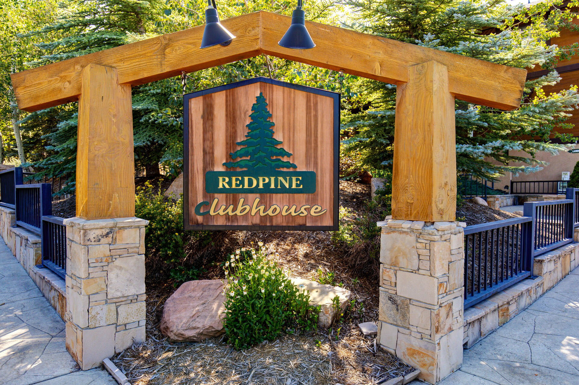 Red Pine Amenities with tennis courts, pool, hot tub, and clubhouse