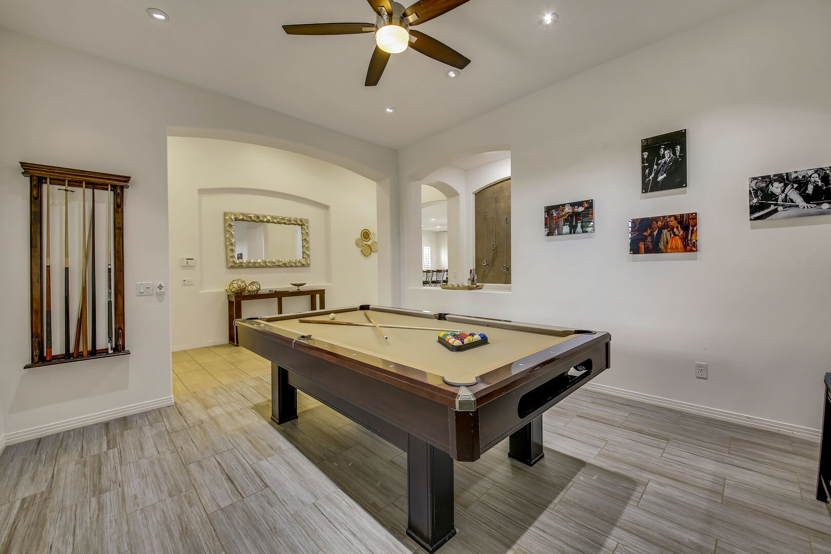 Enjoy the magnificent pool table area and spark a competition.