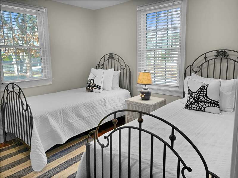 Bedroom 1 - Two twin beds -  26 Sea Mist Lane South Chatham Cape Cod - New England Vacation Rentals