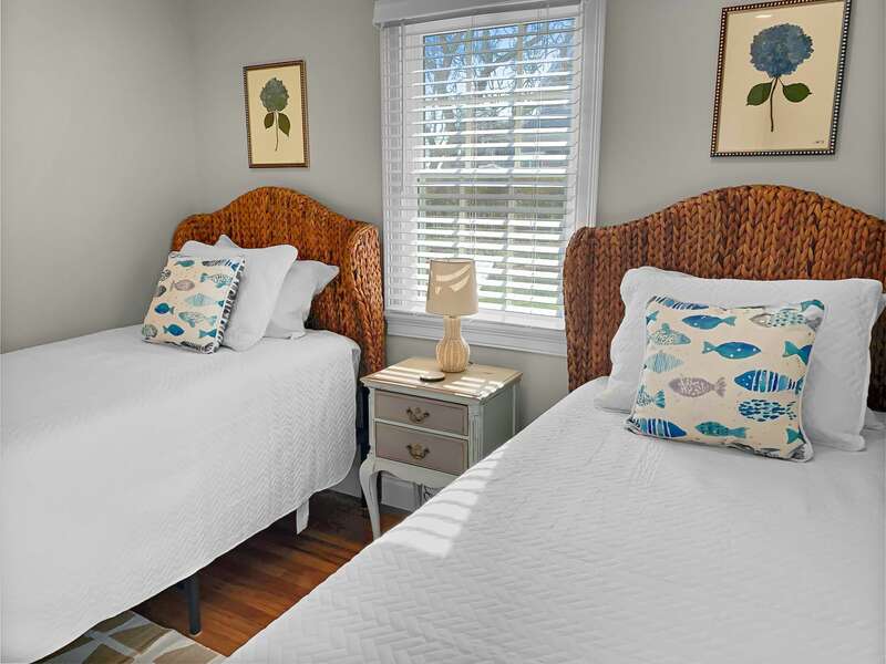 Bedroom 2 with 2 twin beds-26 Sea Mist Lane South Chatham Cape Cod - New England Vacation Rentals