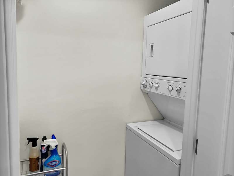 Stackable washer and dryer for your convenience -  26 Sea Mist Lane South Chatham Cape Cod - New England Vacation Rentals