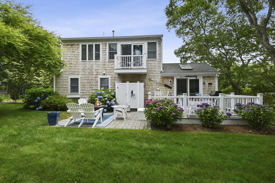 Private backyard for entertaining and vacation fun -  26 Sea Mist Lane South Chatham Cape Cod - New England Vacation Rentals