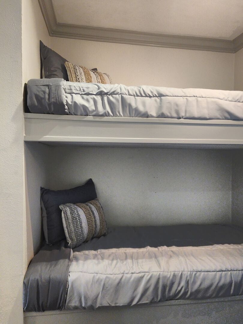 Two bunk beds in addition to the Pelican Place private bedrooms