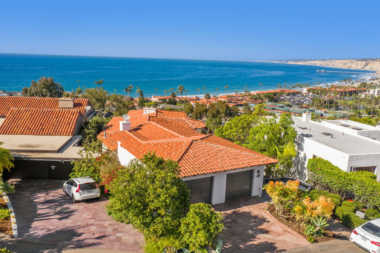 Amazing panoramic ocean views from this newly remodeled two story home