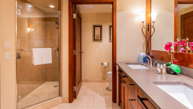 Large Walk-in Shower in the Master Bath