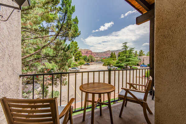 Private Balcony with Red Rock Views