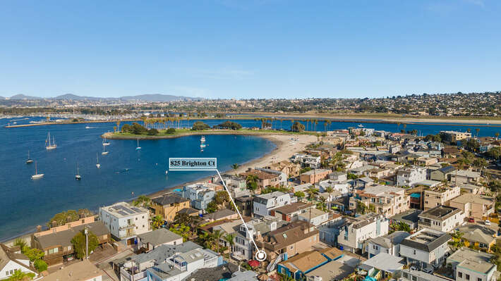 Aerial View - South Mission Beach Location