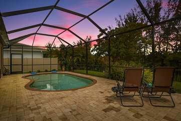 Heated pool vacation rental Cape Coral