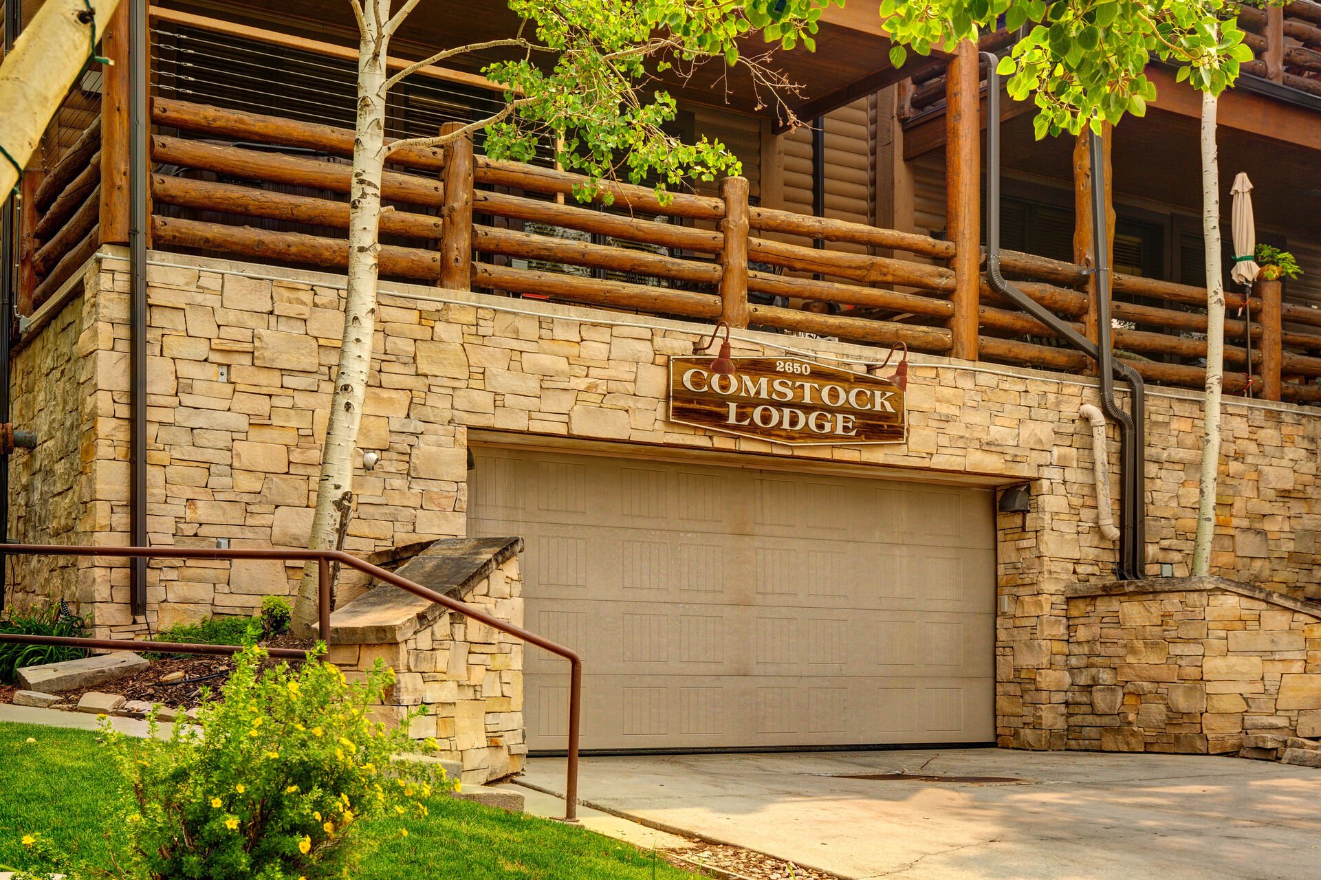 Comstock Lodge Garage Entrance