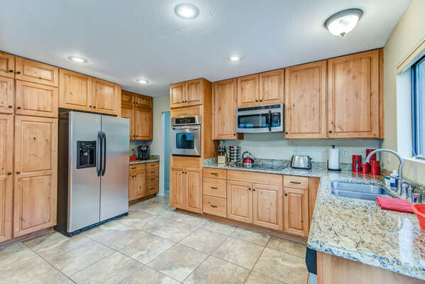 Stone Counters and Stainless Steel Appliances