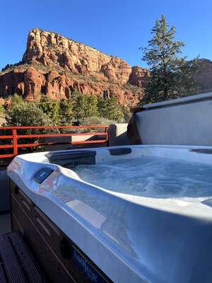 Casita Rooftop Deck with a Private Hot Tub and a Gorgeous View