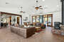 Open concept living / dining space