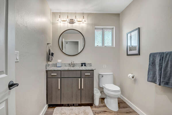 Bathroom Two (Upper Level)- Shared with Vanity and Shower