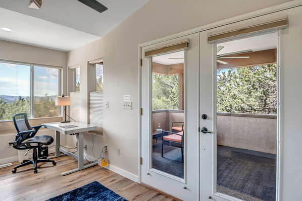 Bedroom Four (Upper Level) Offers Direct Access to Patio Deck