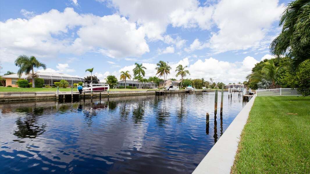 Canal leads out to Charlotte Harbor