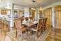 The formal dining room is great to entertain and celebrate.