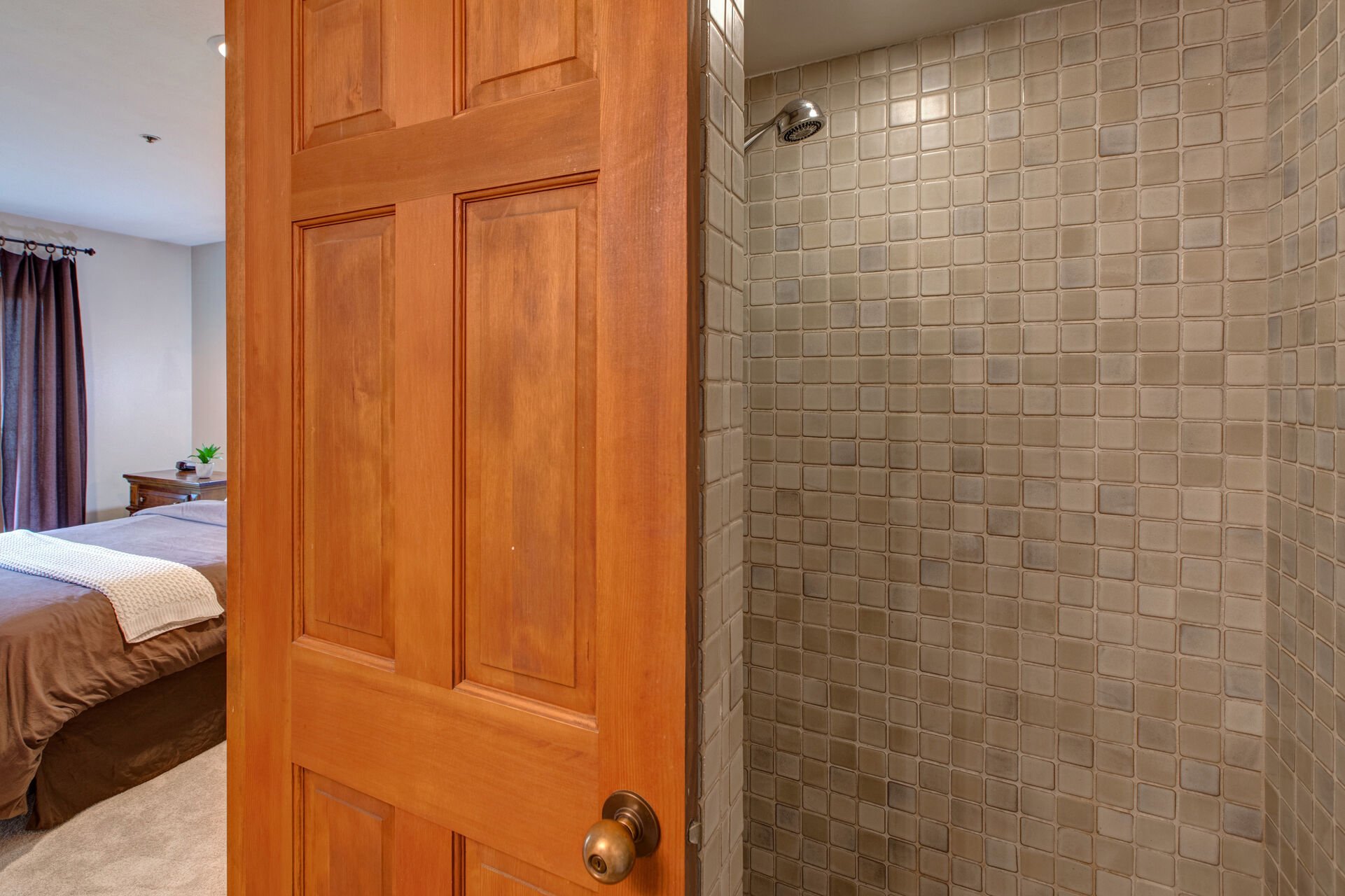 Bedroom 2 Bathroom with tiled shower
