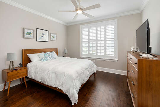 Guest Bedroom receives lots of natural light.